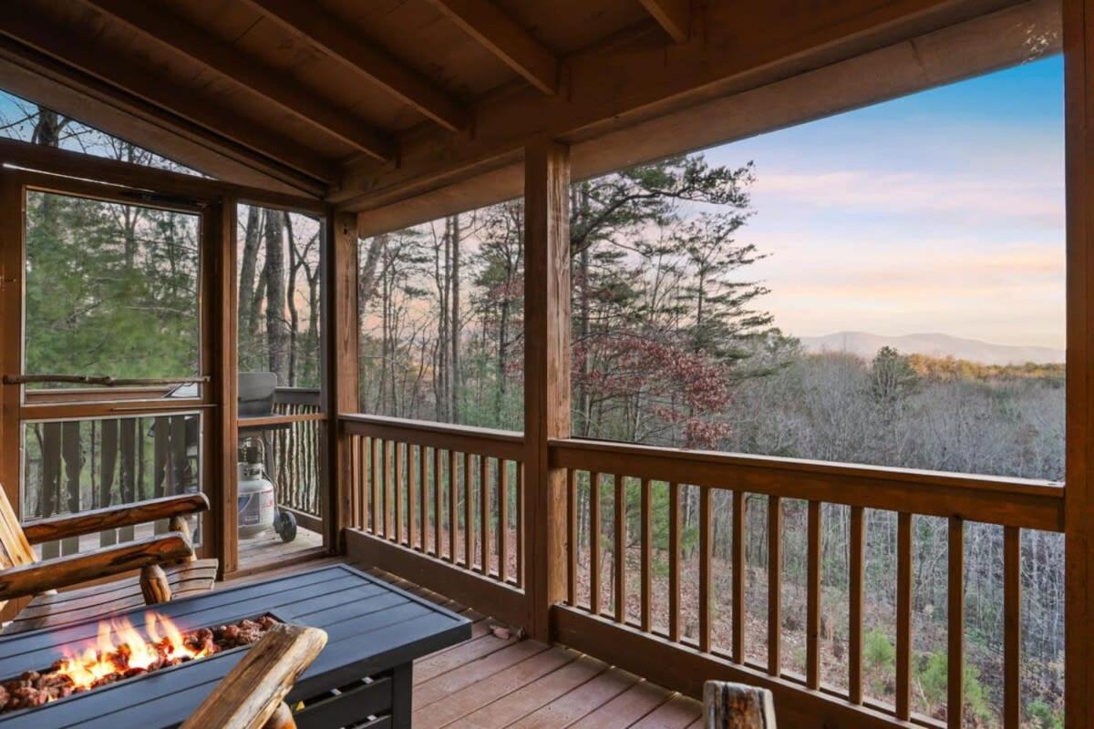 Mountain Views Hot Tub Firepit Close To Town Blue Ridge Exterior foto