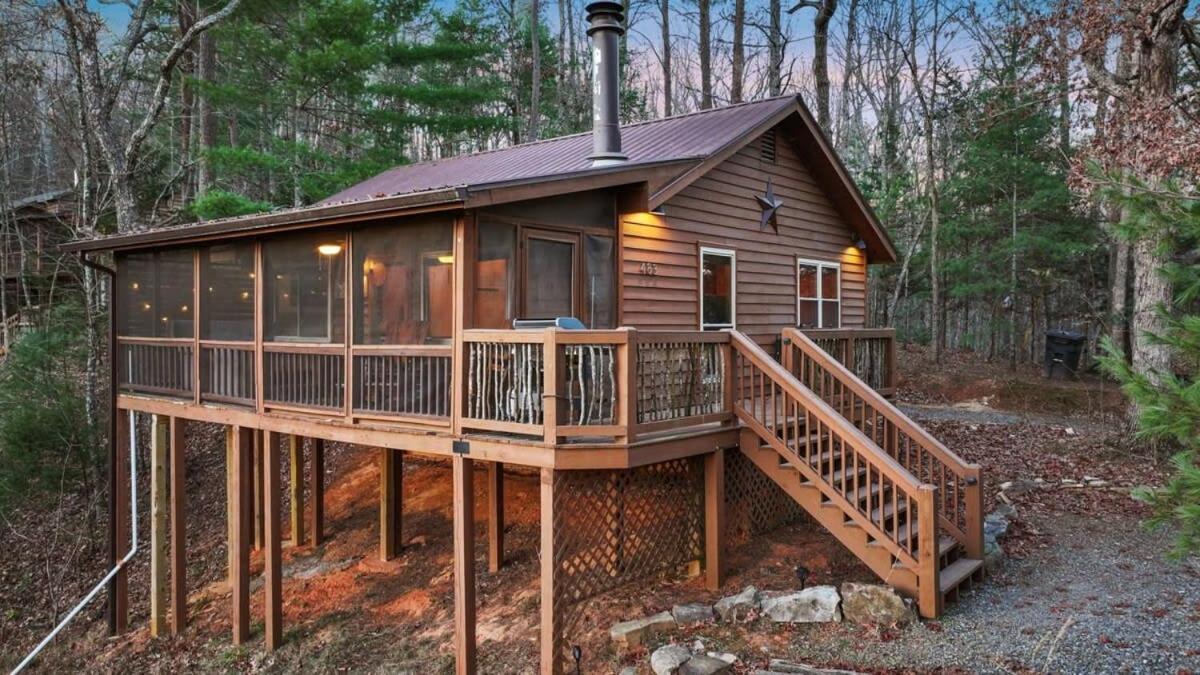 Mountain Views Hot Tub Firepit Close To Town Blue Ridge Exterior foto